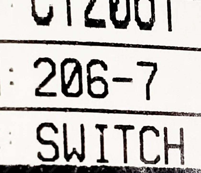 206-7 | DIP SWITCH SPST 7 POSITION THROUGH HOLE SLIDE ACTUATOR 50MA 24VDC RAISED PC PIN BLUE - Image 4