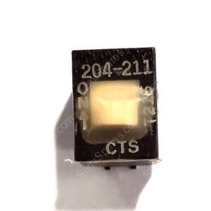 204-211ST | DIP SWITCH DPST 1 POSITION SURFACE MOUNT SLIDE ACTUATOR 50MA 24VDC RAISED GULL WING BLACK