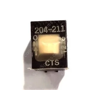 204-211ST | DIP SWITCH DPST 1 POSITION SURFACE MOUNT SLIDE ACTUATOR 50MA 24VDC RAISED GULL WING BLACK