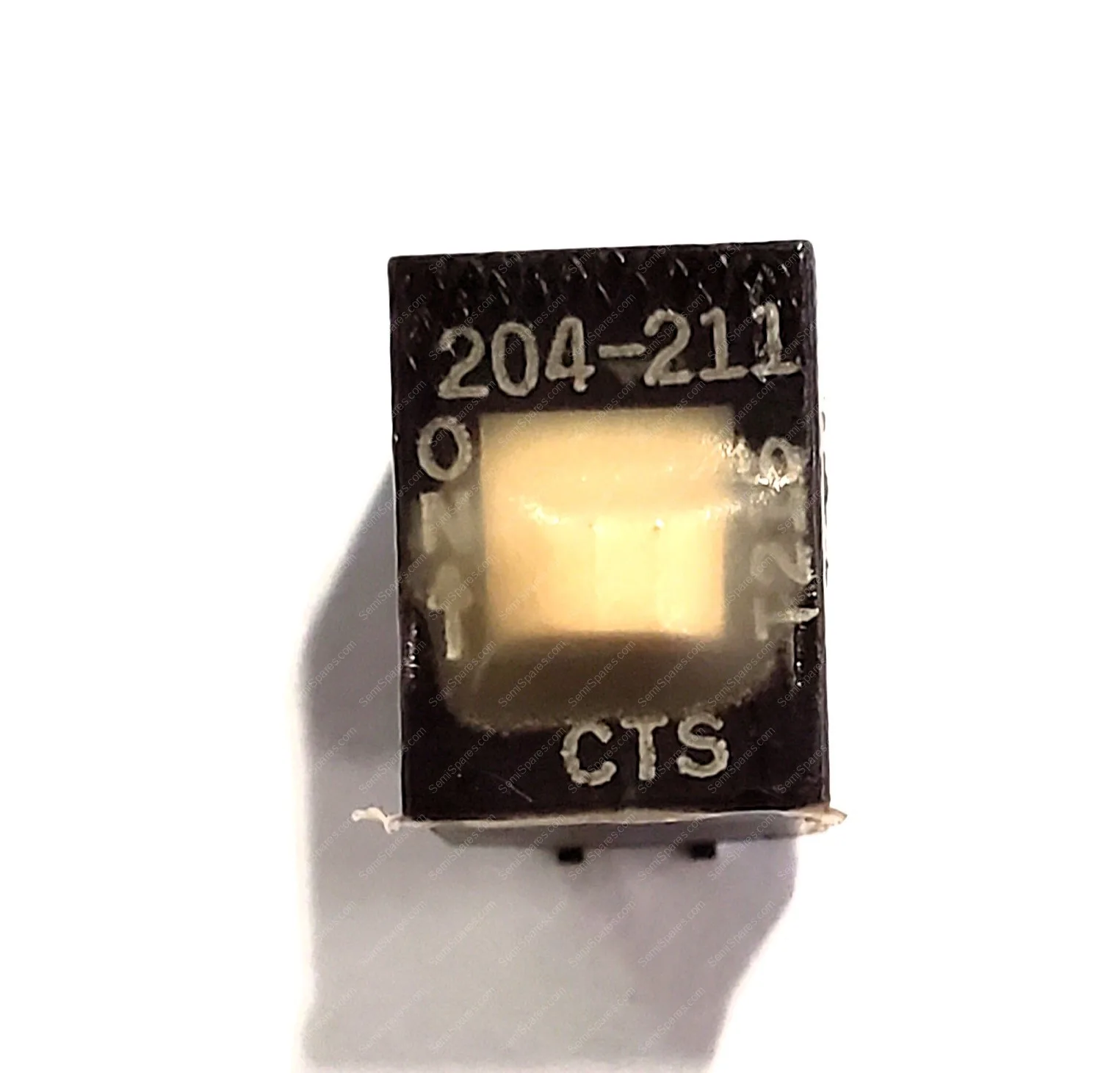 204-211ST | DIP SWITCH DPST 1 POSITION SURFACE MOUNT SLIDE ACTUATOR 50MA 24VDC RAISED GULL WING BLACK