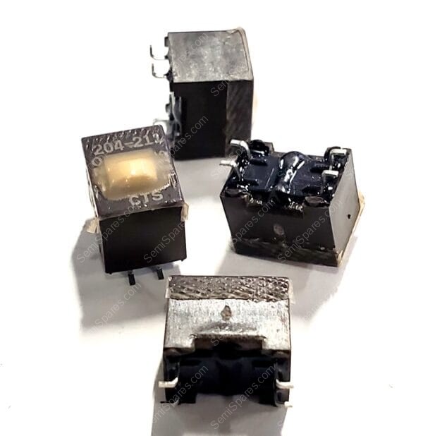 204-211ST | DIP SWITCH DPST 1 POSITION SURFACE MOUNT SLIDE ACTUATOR 50MA 24VDC RAISED GULL WING BLACK - Image 4