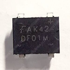 DF01M | BRIDGE RECTIFIER SINGLE PHASE STANDARD 100V THROUGH HOLE 4 DIP