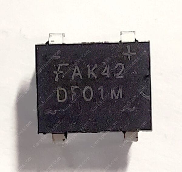 DF01M | BRIDGE RECTIFIER SINGLE PHASE STANDARD 100V THROUGH HOLE 4 DIP