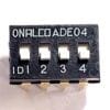 ADE0404 | DIP SWITCH POSITION ACTUATOR 4 SWITCHES SOLDER PIN PCB MOUNT