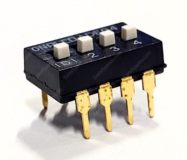 ADE0404 | DIP SWITCH POSITION ACTUATOR 4 SWITCHES SOLDER PIN PCB MOUNT - Image 2