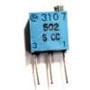 PV37Y502C01B00 | 5 KOHMS 0.25W 1/4W PC PINS THROUGH HOLE TRIMMER POTENTIOMETER CERMET 12.0 TURN TOP ADJUSTMENT