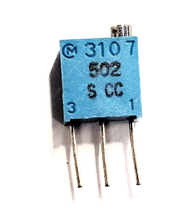 PV37Y502C01B00 | 5 KOHMS 0.25W 1/4W PC PINS THROUGH HOLE TRIMMER POTENTIOMETER CERMET 12.0 TURN TOP ADJUSTMENT