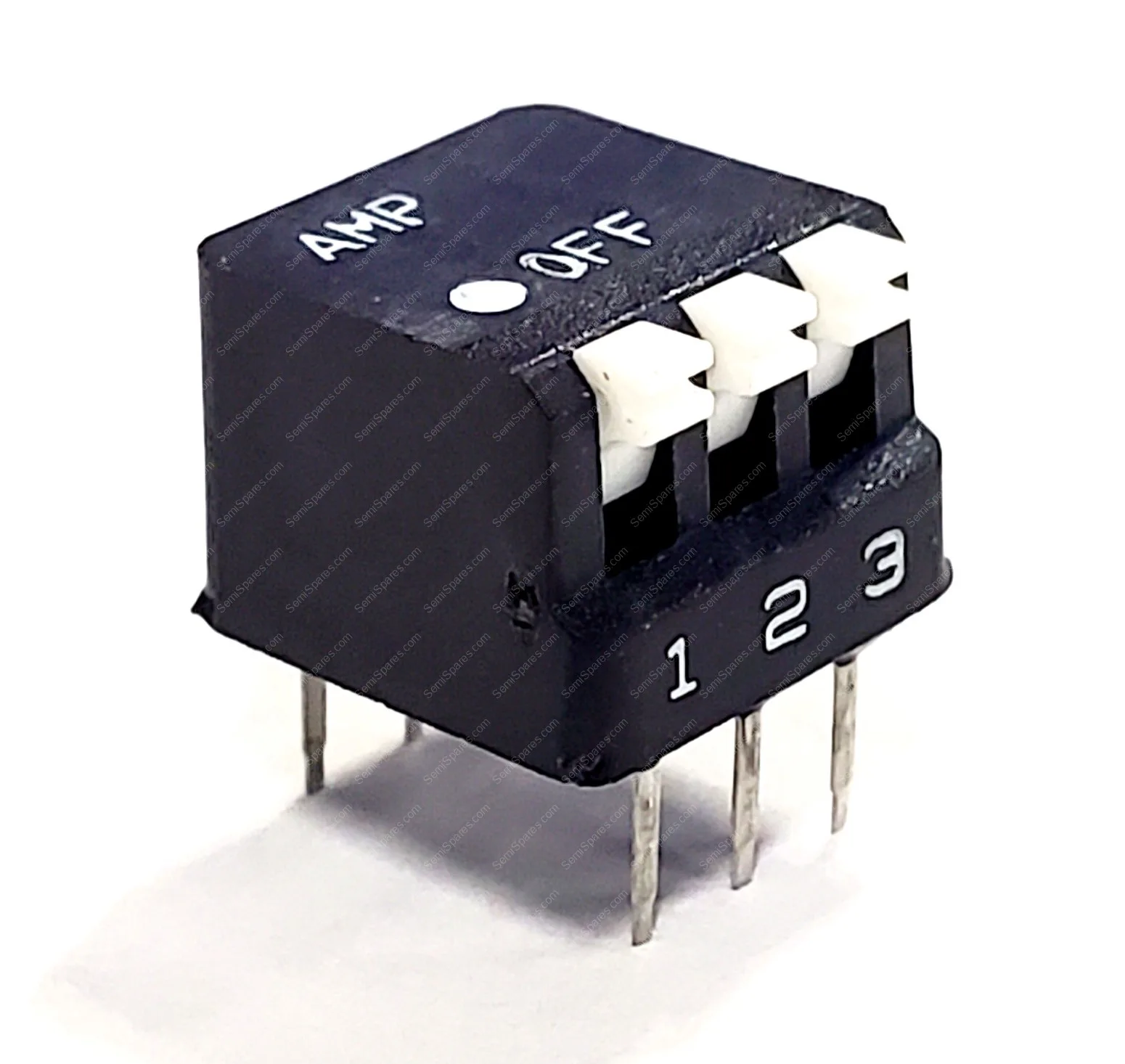 5435802-2 | DIP SWITCH SPST 3 POSITION THROUGH HOLE RIGHT ANGLE PIANO ACTUATOR 25MA 24VDC