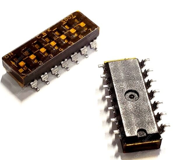 SD07H0SK | DIP SWITCH SPST 7 POSITION SURFACE MOUNT SLIDE ACTUATOR 100MA 25VDC FLUSH RECESSED GULL WING - Image 3