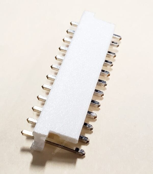 1-640445-2 | CONNECTOR HEADER THROUGH HOLE 12 POSITION 3.96MM MALE PIN SHROUDED 1 WALL SOLDER FRICTION LOCK WHITE - Image 2