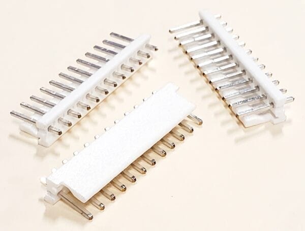 1-640445-2 | CONNECTOR HEADER THROUGH HOLE 12 POSITION 3.96MM MALE PIN SHROUDED 1 WALL SOLDER FRICTION LOCK WHITE - Image 3