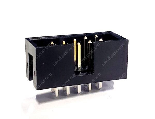MC9A12-1034 | CONNECTOR HEADER 10 POSITION 2.54MM THROUGH HOLE VERTICAL BLACK MALE PIN 500V