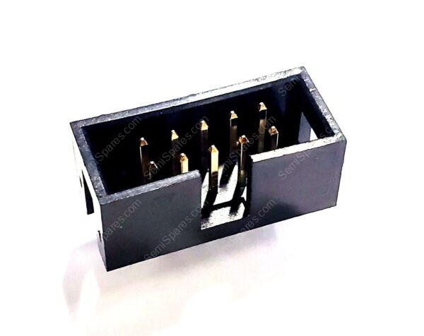 MC9A12-1034 | CONNECTOR HEADER 10 POSITION 2.54MM THROUGH HOLE VERTICAL BLACK MALE PIN 500V - Image 4