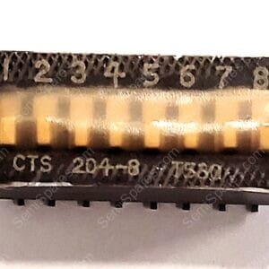 204-8ST | DIP SWITCH SPST 8 POSITION SURFACE MOUNT SLIDE ACTUATOR 50MA 24VDC RAISED GULL WING