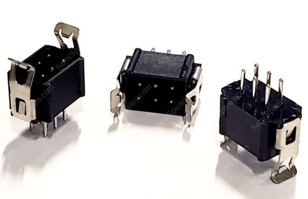 M80-8670622 | CONNECTOR HEADER THROUGH HOLE 6 POSITION 2.00MM  MALE PIN SHROUDED 4 WALL SOLDER LATCH LOCK - Image 3