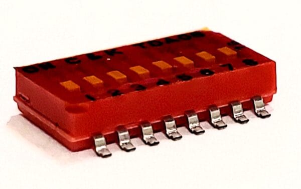 TDA08H0SK1 | DIP SWITCH SPST 8 POSITION SURFACE MOUNT SLIDE ACTUATOR 25MA 24VDC FLUSH RECESSED GULL WING - Image 3