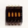 TDA04H0SB1 | DIP SWITCH SPST 4 POSITION SURFACE MOUNT SLIDE SCTUATOR 25MA 24VDCFLUSHED RECESSED GULL WING