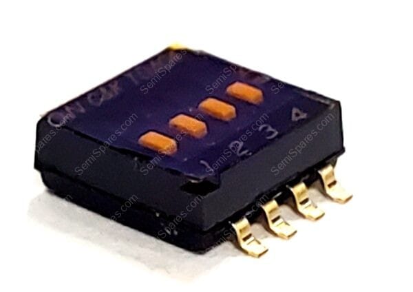 TDA04H0SB1 | DIP SWITCH SPST 4 POSITION SURFACE MOUNT SLIDE SCTUATOR 25MA 24VDCFLUSHED RECESSED GULL WING - Image 3