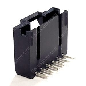 5-104935-7 | CONNECTOR HEADER THROUGH HOLE RIGHT ANGLE 6 POSTION 2.54MM MALE PIN SHROUDED 4 WALL SOLDER LATCH HOLDER