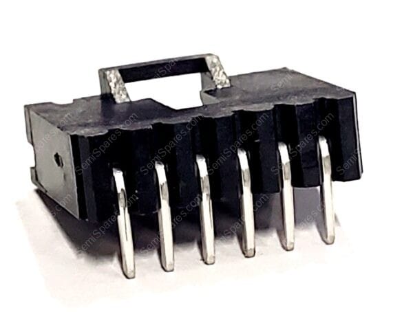 5-104935-7 | CONNECTOR HEADER THROUGH HOLE RIGHT ANGLE 6 POSTION 2.54MM MALE PIN SHROUDED 4 WALL SOLDER LATCH HOLDER - Image 2