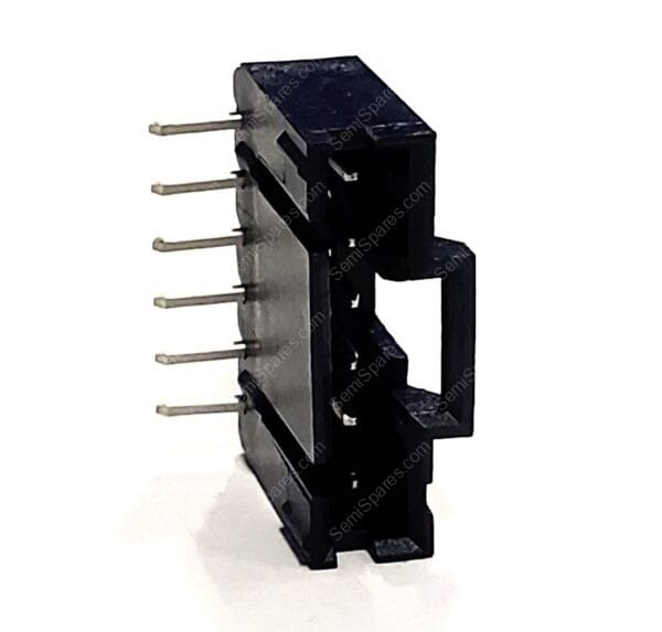 5-104935-7 | CONNECTOR HEADER THROUGH HOLE RIGHT ANGLE 6 POSTION 2.54MM MALE PIN SHROUDED 4 WALL SOLDER LATCH HOLDER - Image 3