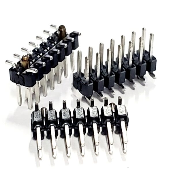TSM-107-01-T-DV-A | CONNECTOR HEADER SURFACE MOUNT 14 POSITIN 2.54MM MALE PIN UNSHROUDED SOLDER PUSH PULL BLACK - Image 3