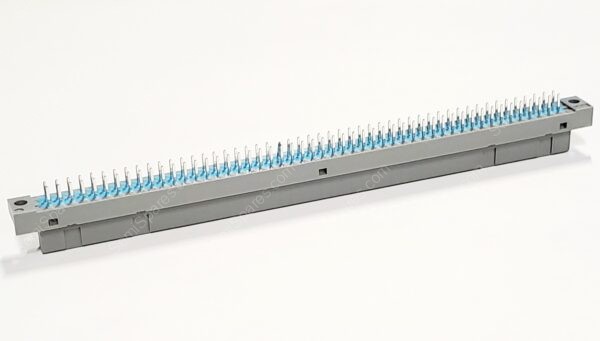 PCN10-100P-2.54DSA(72) | 100 POSITION DIN CONNECTOR HEADER MALE PINS GOLD THROUGH HOLE SOLDER - Image 2