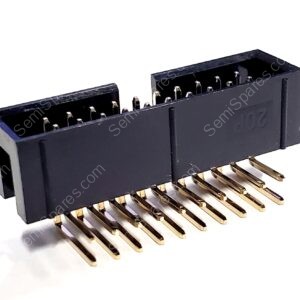 MC-254-20-00-RA-DIP | PIN HEADER RIGHT ANGLE 2.54MM 2 ROWS 20 CONTACTS THROUGH HOLE SHROUDED