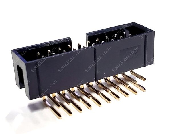 MC-254-20-00-RA-DIP | PIN HEADER RIGHT ANGLE 2.54MM 2 ROWS 20 CONTACTS THROUGH HOLE SHROUDED