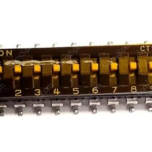 219-9MST | DIP SWITCH SPST 9 POSITION SURFACE MOUNT SLIDE SCTUATOR 100MA 20VDC RAISED GULL WING