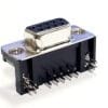 K22X-E9S-N | 9 POSITION D-SUB RECEPTACLE FEMALE SOCKETS CONNECTOR HOUSING SHELL RIGHT ANGLE BOARD LOCK 30V BLACK