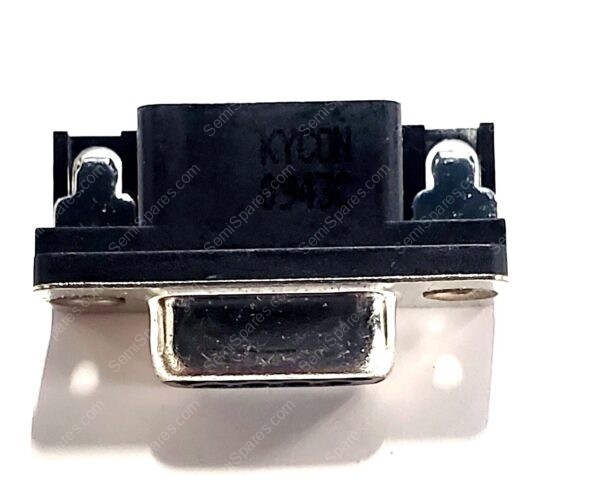 K22X-E9S-N | 9 POSITION D-SUB RECEPTACLE FEMALE SOCKETS CONNECTOR HOUSING SHELL RIGHT ANGLE BOARD LOCK 30V BLACK - Image 3