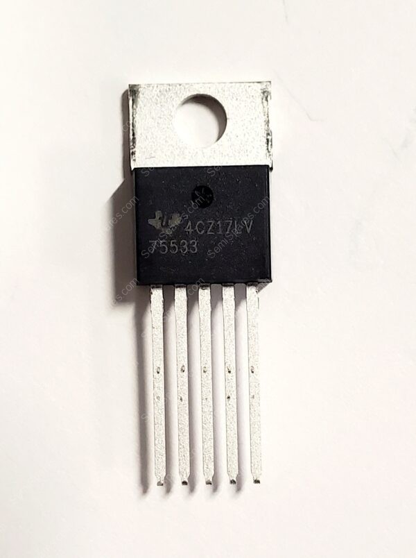 TPS75533KC | LINEAR VOLTAGE REGULATOR IC POSITIVE FIXED 1 OUTPUT 5A TO-220-5