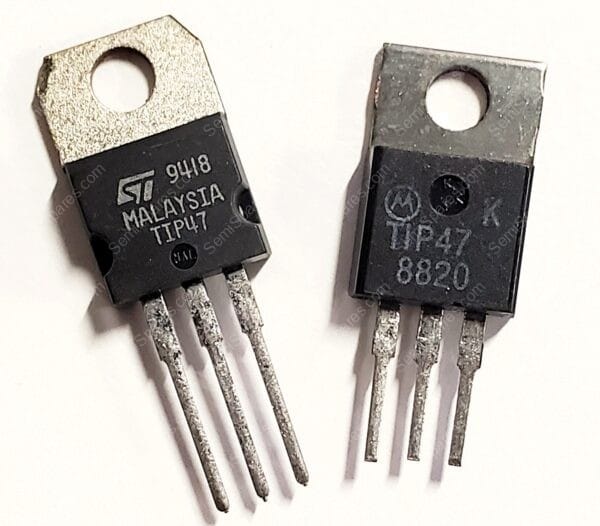 TIP47 | BIPOLAR BJT TRANSISTOR NPN 250V 1A 10MHZ 2W THROUGH HOLE TO-220