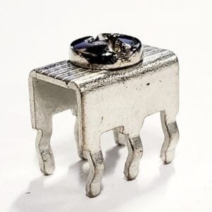 8199 | 6 PIN SCREW TERMINAL POWER TAP 6-32 THROUGH HOLE SNAP-FIT BRASS