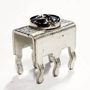 8199 | 6 PIN SCREW TERMINAL POWER TAP 6-32 THROUGH HOLE SNAP-FIT BRASS