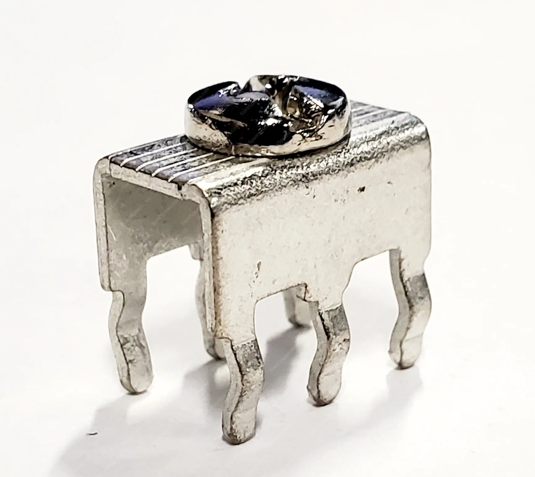 8199 | 6 PIN SCREW TERMINAL POWER TAP 6-32 THROUGH HOLE SNAP-FIT BRASS