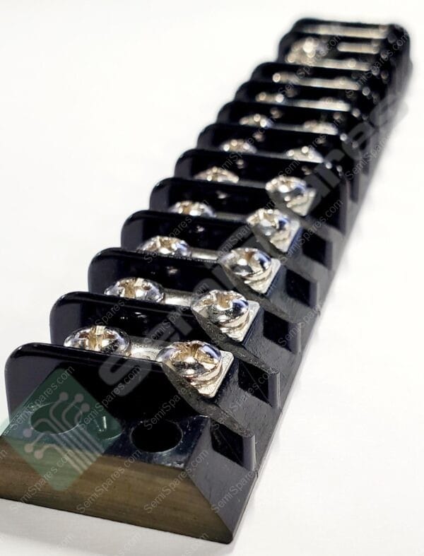 672 GP 12 | PANEL MOUNT BARRIER TERMINAL BLOCK 2 ROW 12 POSITIONS 14AWG 10AWG 14.29MM 30A