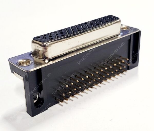 181-044-213R171 | 44 POSITION D-SUB HIGH DENSITY RECEPTACLE FEMALE SOCKETS CONNECTOR PANEL MOUNT THROUGH HOLE RIGHT ANGLE