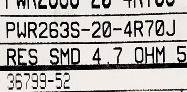 PWR263S-20-4R70J | 4.7 OHMS +-5% 20W CHIP RESISTER TO-263-3 D2PAK AUTOMOTIVE AEC-Q200 CURRENT SENSE PULSE WITHSTANDING THICK FILM - Image 4
