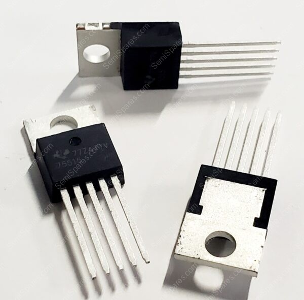 TPS75515KC | LINEAR VOLTAGE REGULATOR IC POSITIVE FIXED 1 OUTPUT 5A TO-220-5 1.5V-5.5V THROUGH HOLE - Image 3