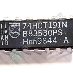 74HCT191N | COUNTER IC BINARY COUNTER 1 ELEMENT 4 BIT POSITIVE EDGE 16 DIP THROUGH HOLE 4.5V-5.5V