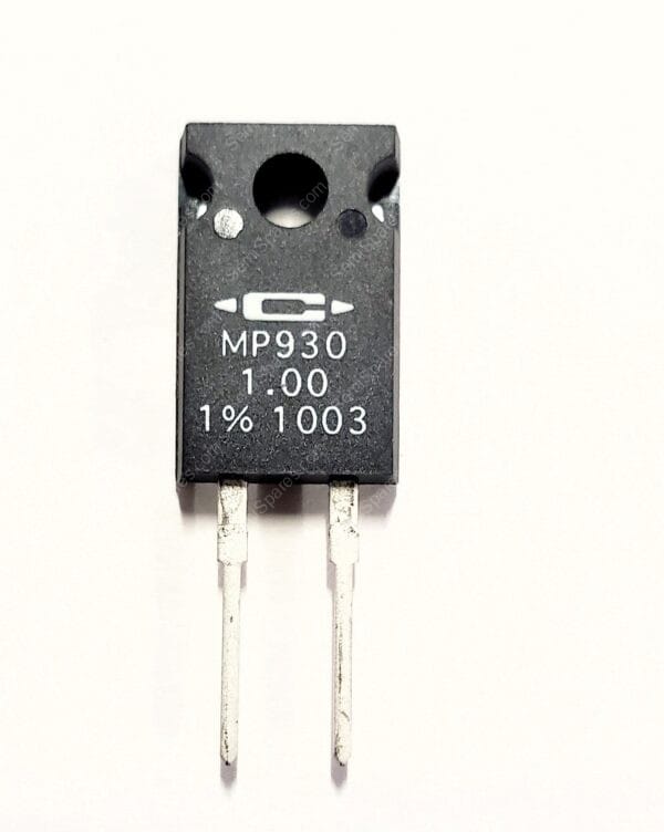 MP930-1.00-1% | 1 OHM 1% 30W THORUGH HOLE RESISTOR TP-220-2 FULL PACK MOISTURE RESISTANT NON INDUCTIVE THICK FILM