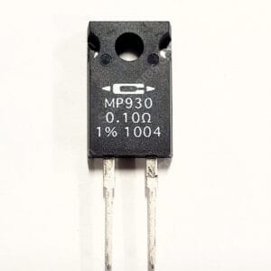 MP930-0.10-1% | 100 MOHMS 1% 30W THROUGH HOLE RESISTOR TO-220-2 FULL PACK MOISTURE RESISTANT NON-INDUCTIVE THICK FILM