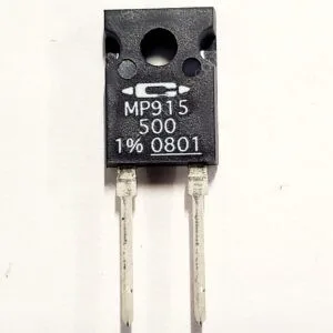 MP915-500-1% | 500 OHMS 1% 15W THROUGH HOLE RESISTOR TO-126-2 MOISTURE RESISTANT NON INDUCTIVE THICK FILM