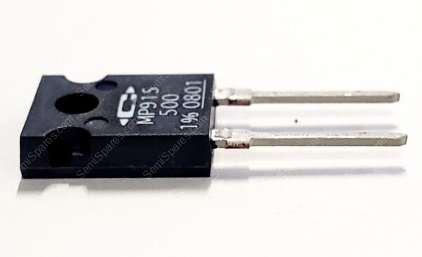 MP915-500-1% | 500 OHMS 1% 15W THROUGH HOLE RESISTOR TO-126-2 MOISTURE RESISTANT NON INDUCTIVE THICK FILM - Image 2