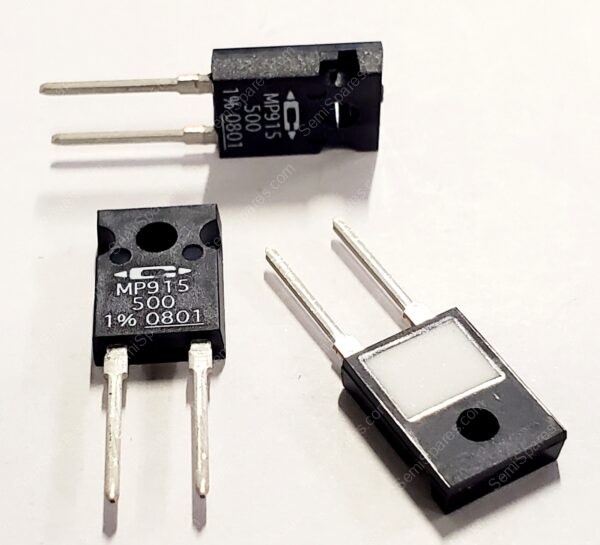 MP915-500-1% | 500 OHMS 1% 15W THROUGH HOLE RESISTOR TO-126-2 MOISTURE RESISTANT NON INDUCTIVE THICK FILM - Image 3