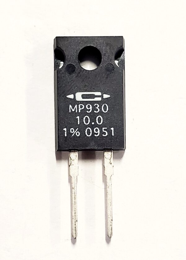 MP930-10.0-1% | 10 OHMS 1% 30W THROUGH HOLE RESISTOR TO-220-2 FULL PACK MOISTURE RESISTANT NON INDUCTIVE THICK FILM