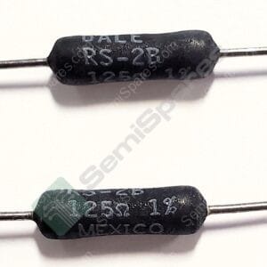 RS02B125R0FE12 | RESISTORS WIREWOUND 1% 125 OHMS BULK AXIAL LEADS 3W PCB MOUNT