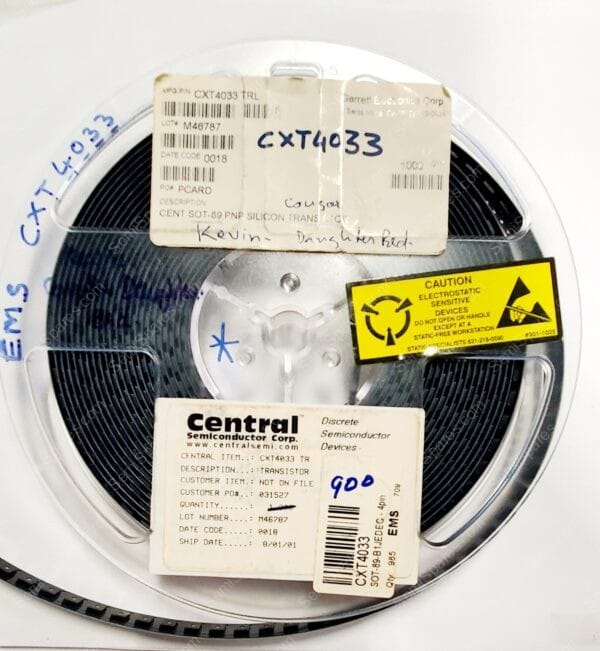 CXT4033 TR | TRANS PNP 80V 1A SOT89 BIPOLAR (BJT) 100MHZ 1.2W SURFACE MOUNT - Image 4